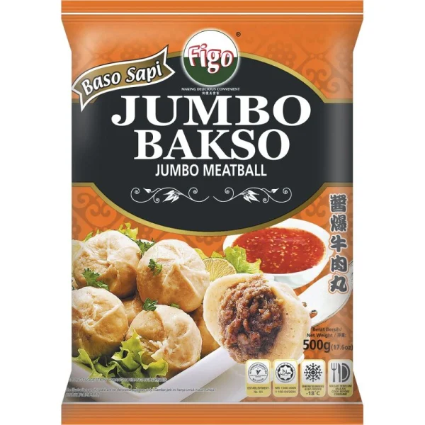 Jumbo Bakso Hải Sản Nhân Thịt Bò Băm Gia Vị 500g