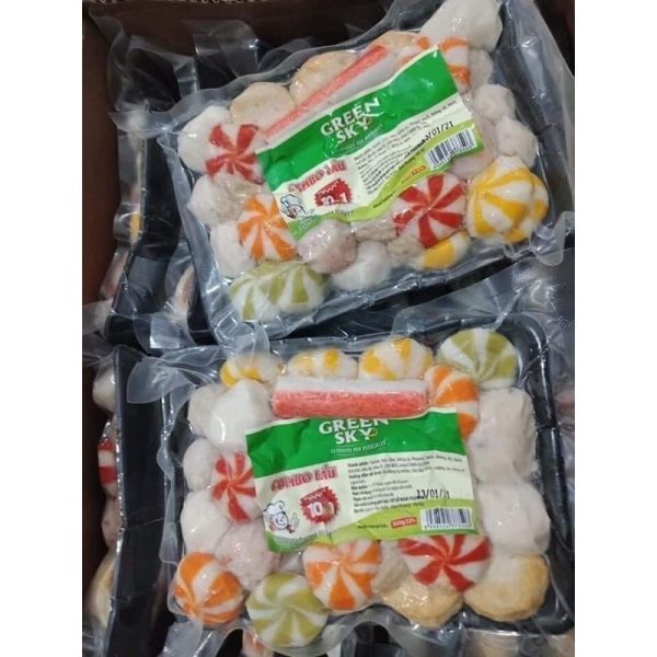 Set Mix Viên Thả Lẩu Việt Green Sky 500g